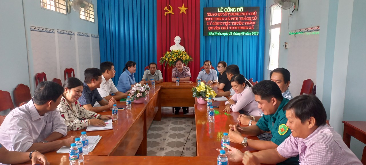 phân công phó chủ tịch