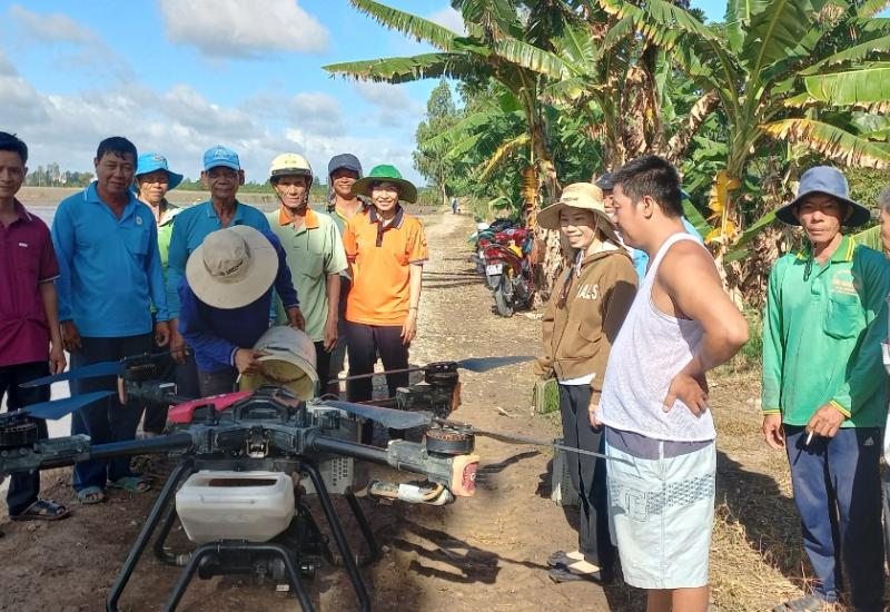 TRÌNH DIỄN MÔ HÌNH SẢN XUẤT LÚA THEO HƯỚNG TIÊU CHUẨN SRP