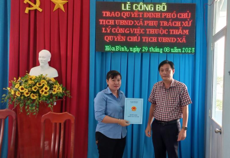 phân công phó chủ tịch